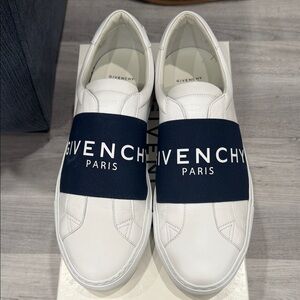 Givenchy White and Navy Men's Sneakers